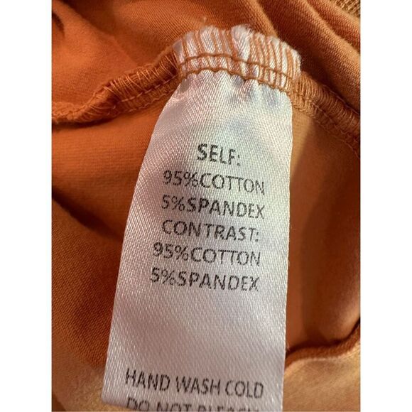 Size S Easel Los Angeles Color Mixed Long Sleeve Washed Top - Picture 9 of 9